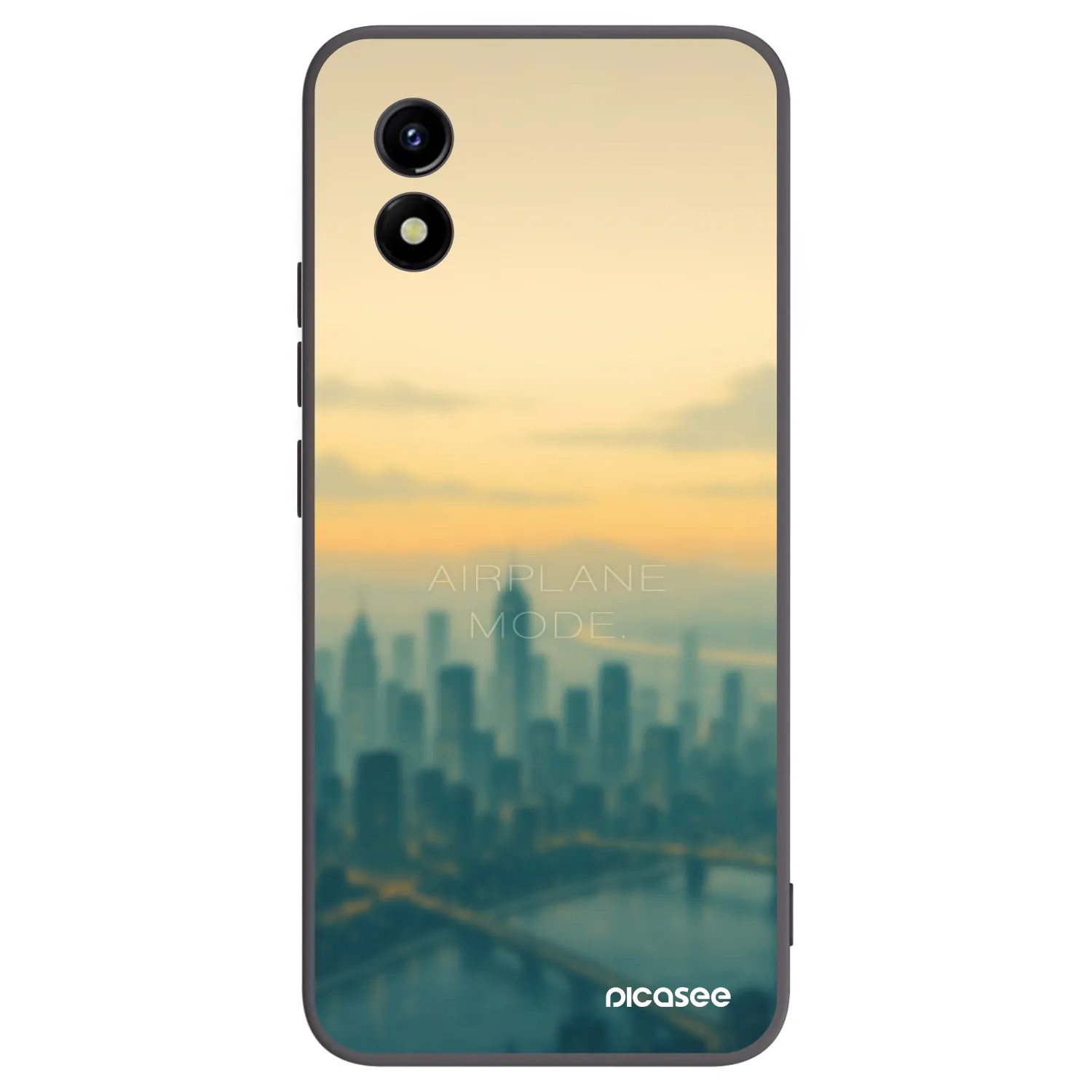 Picasee husă neagră din silicon pentru Vivo Y01 - Airplane mode