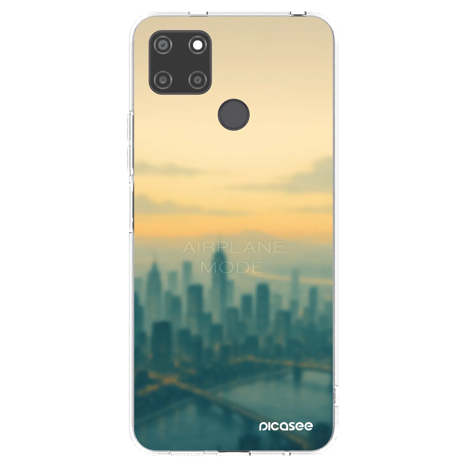 Picasee husă transparentă din silicon pentru Realme C21Y - Airplane mode