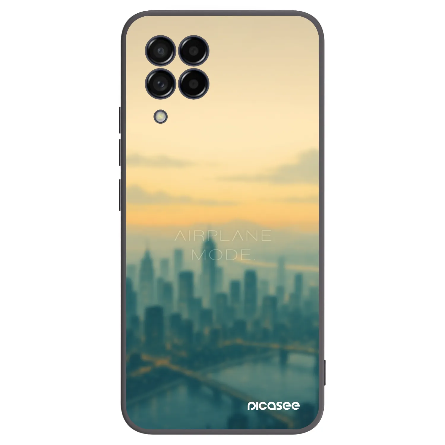 Picasee husă neagră din silicon pentru Samsung Galaxy M53 5G - Airplane mode