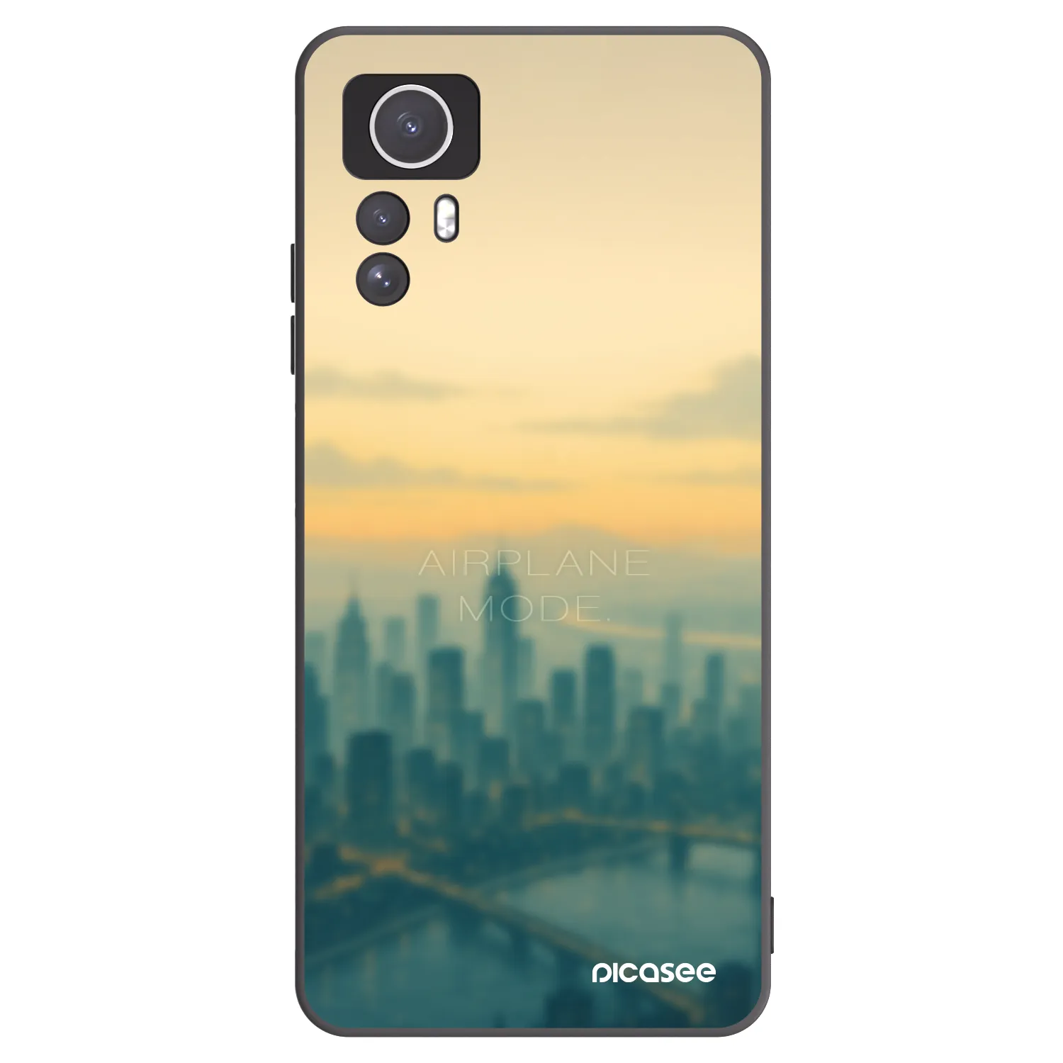 Picasee husă neagră din silicon pentru Xiaomi Redmi Note 12S - Airplane mode