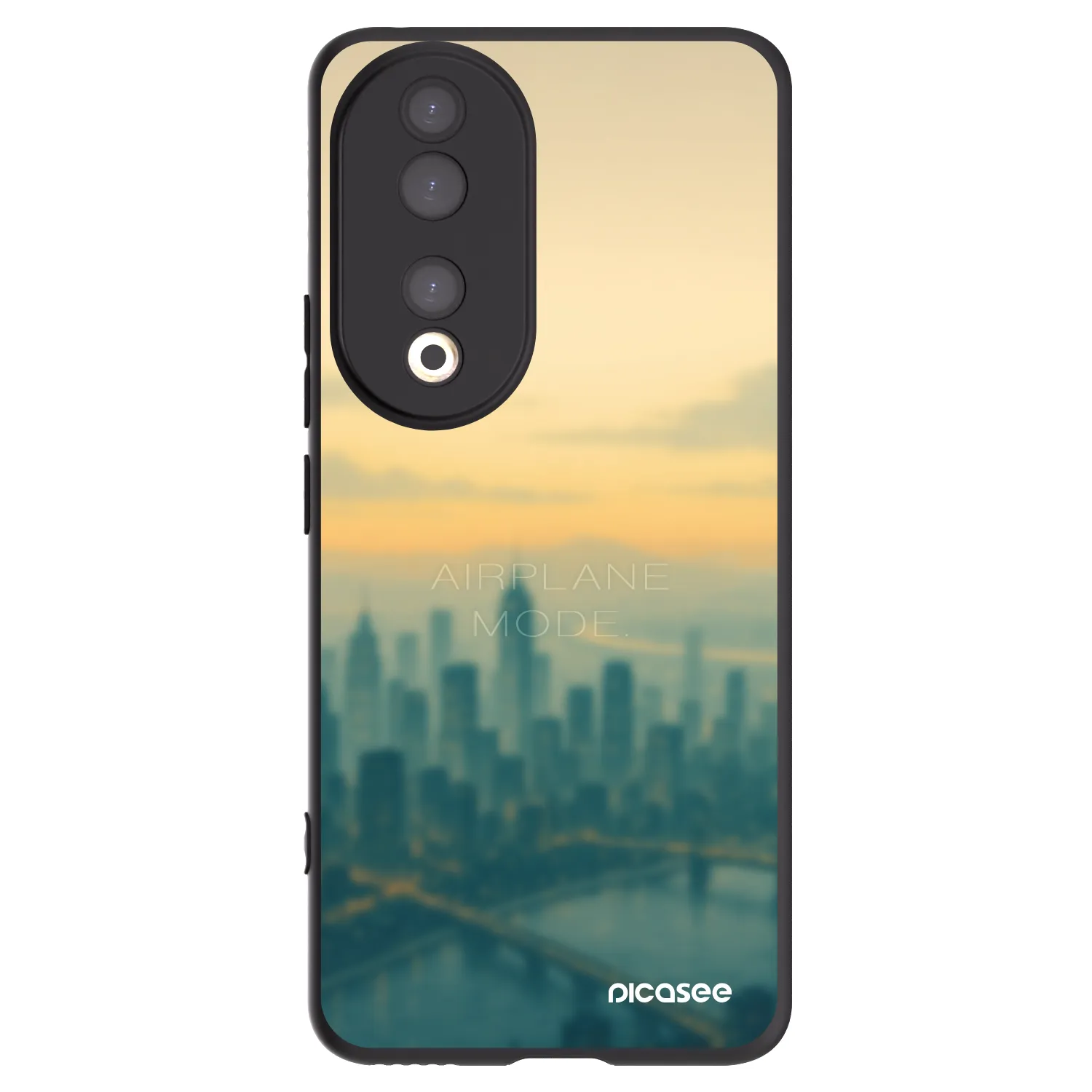 Picasee husă neagră din silicon pentru Honor 90 5G - Airplane mode