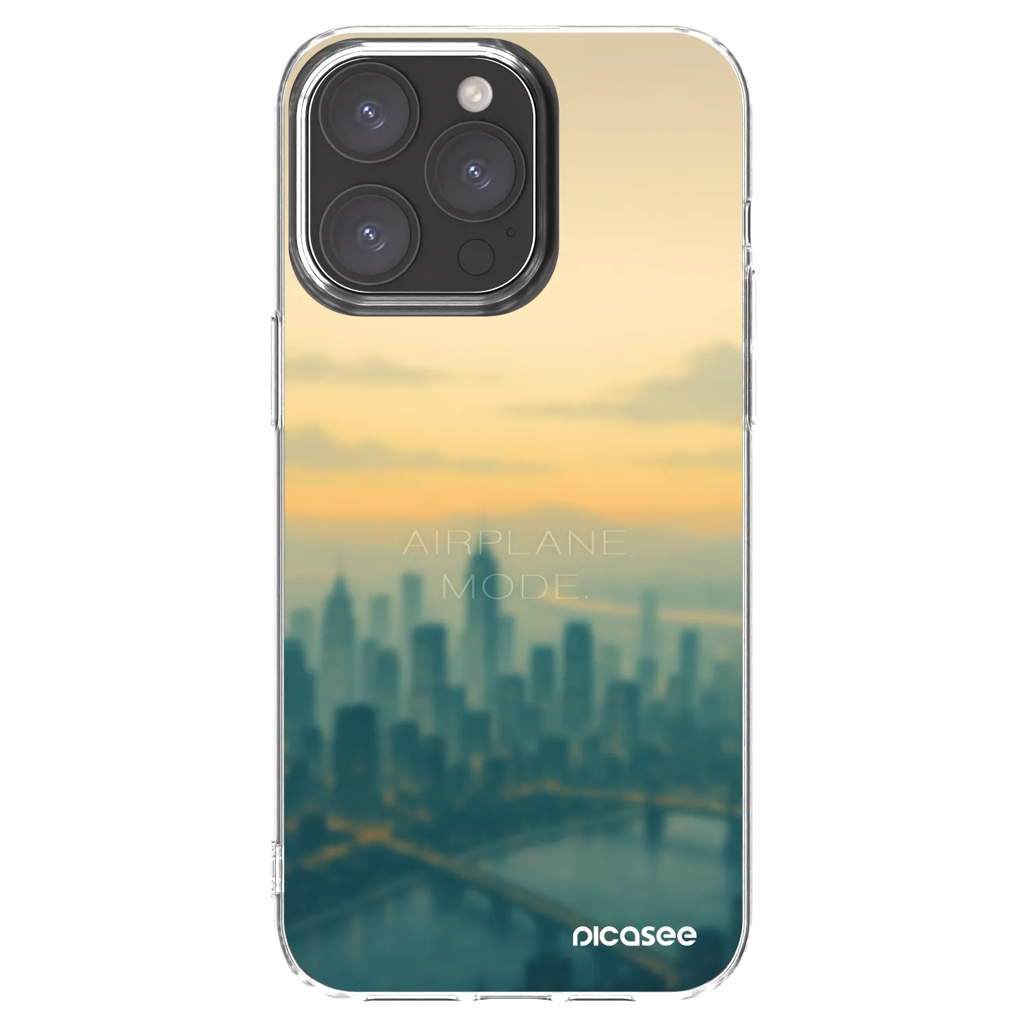 Picasee husă transparentă din silicon pentru Apple iPhone 15 Pro Max - Airplane mode