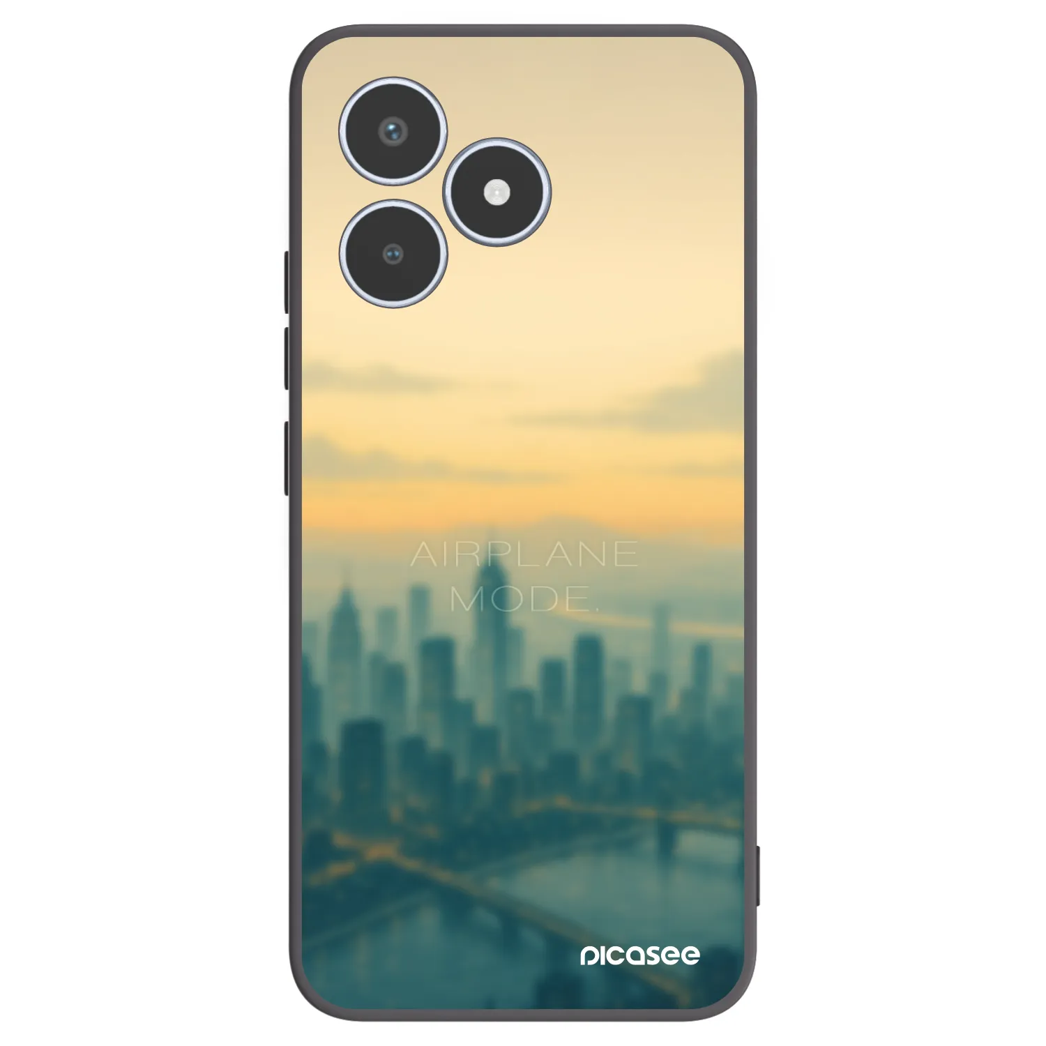 Picasee husă neagră din silicon pentru Realme C53 - Airplane mode