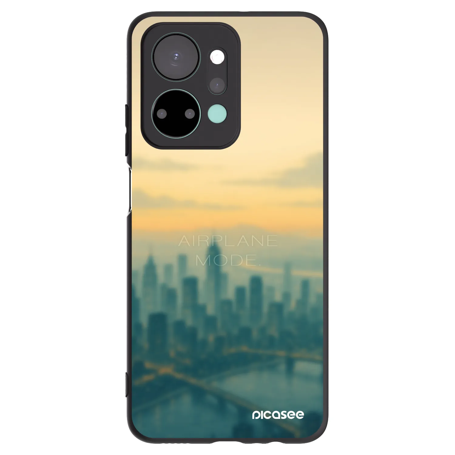 Picasee husă neagră din silicon pentru Honor X7a - Airplane mode
