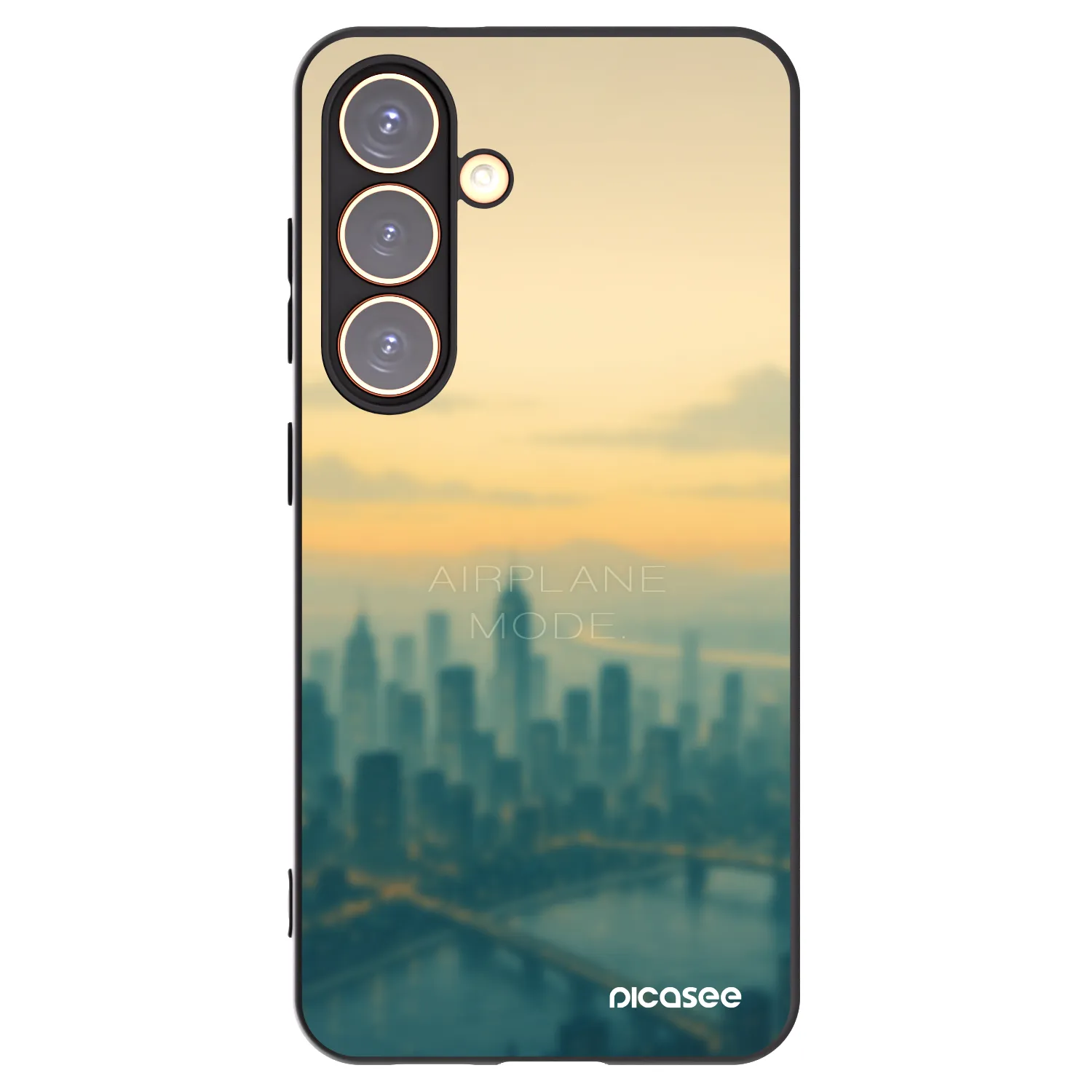 Picasee husă neagră din silicon pentru Samsung Galaxy S24 S921B 5G - Airplane mode