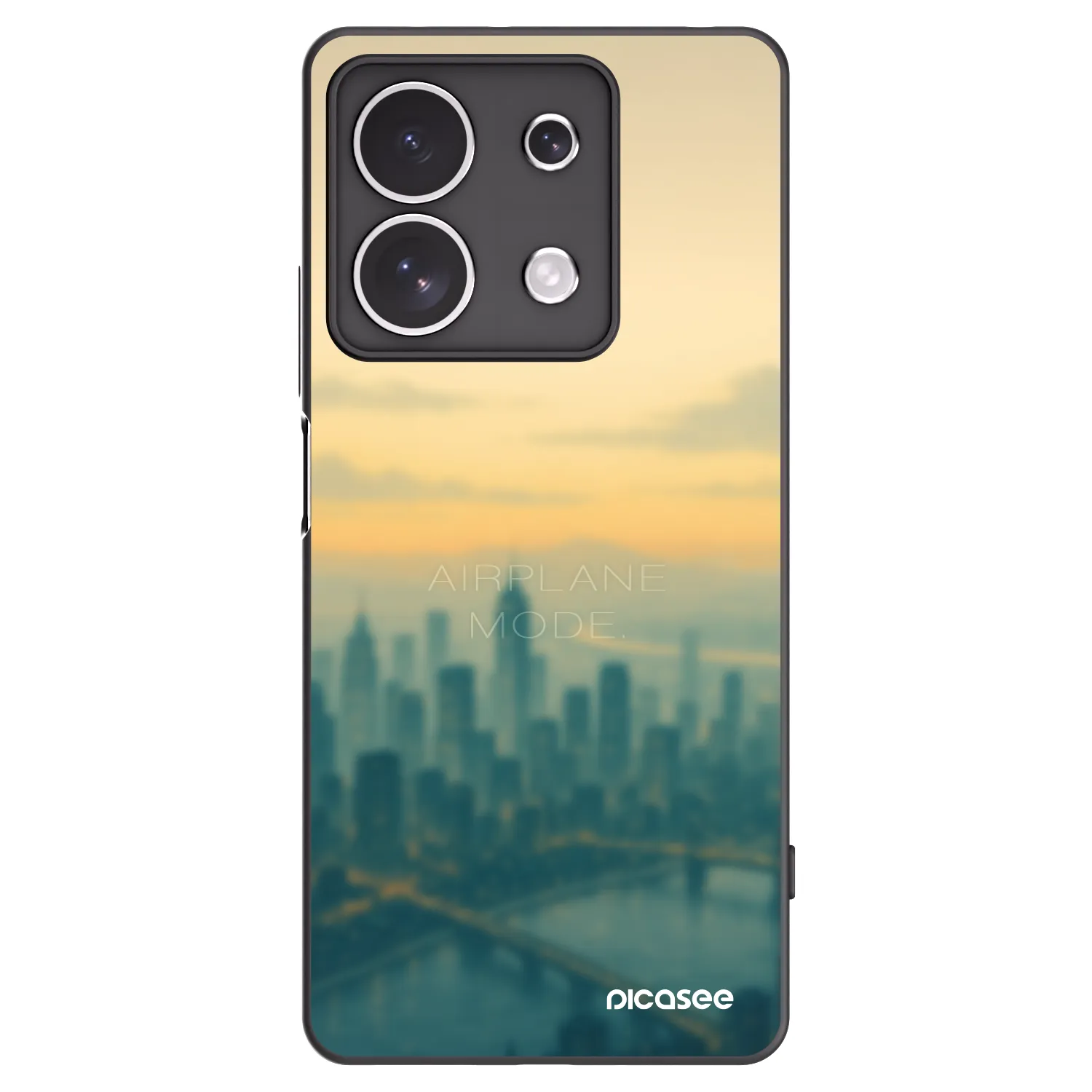 Picasee husă neagră din silicon pentru Xiaomi Redmi Note 13 4G - Airplane mode