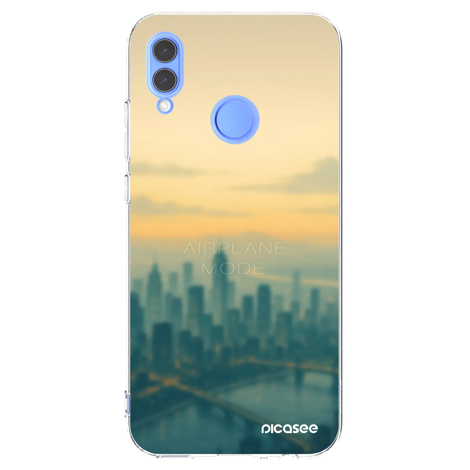 Picasee husă transparentă din silicon pentru Huawei P Smart 2019 - Airplane mode