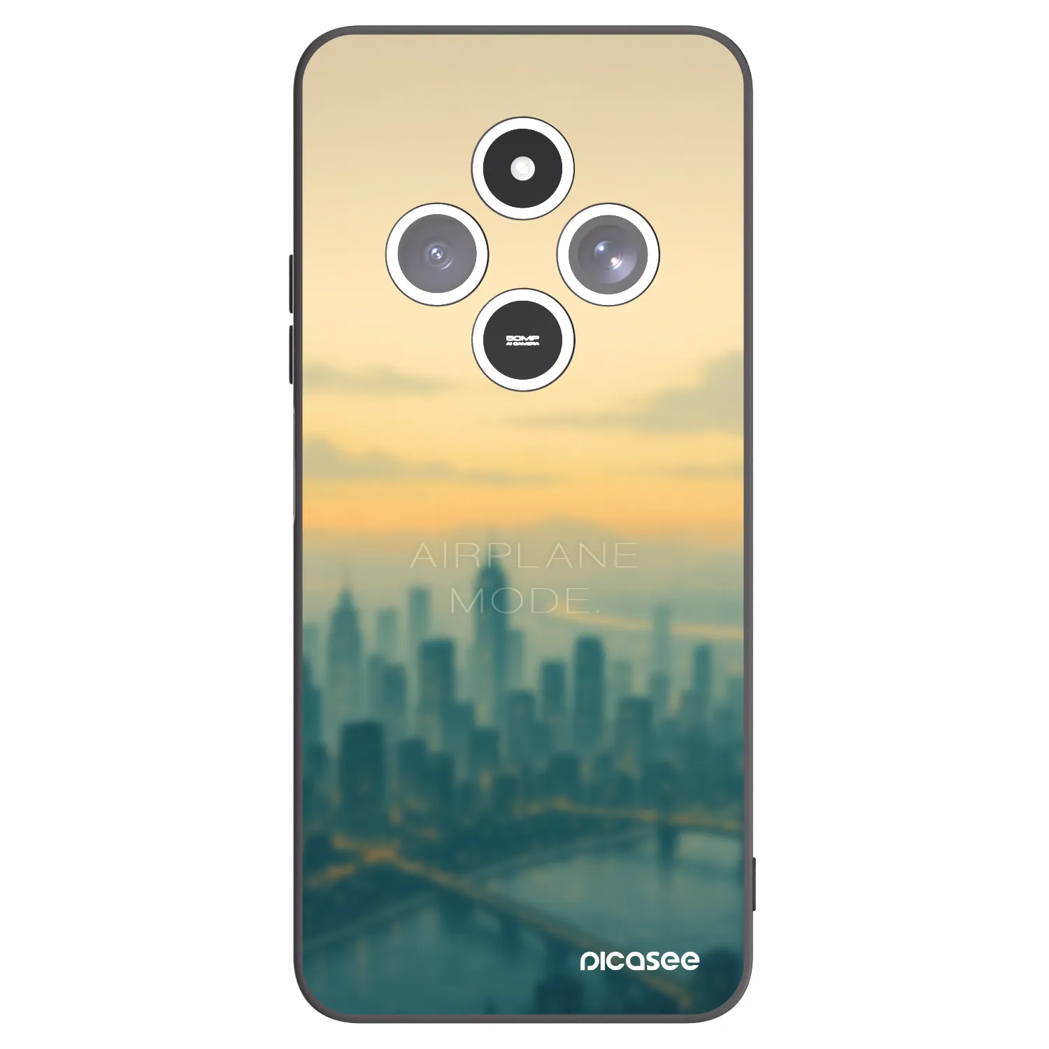 Picasee husă neagră din silicon pentru Xiaomi Redmi 14C - Airplane mode