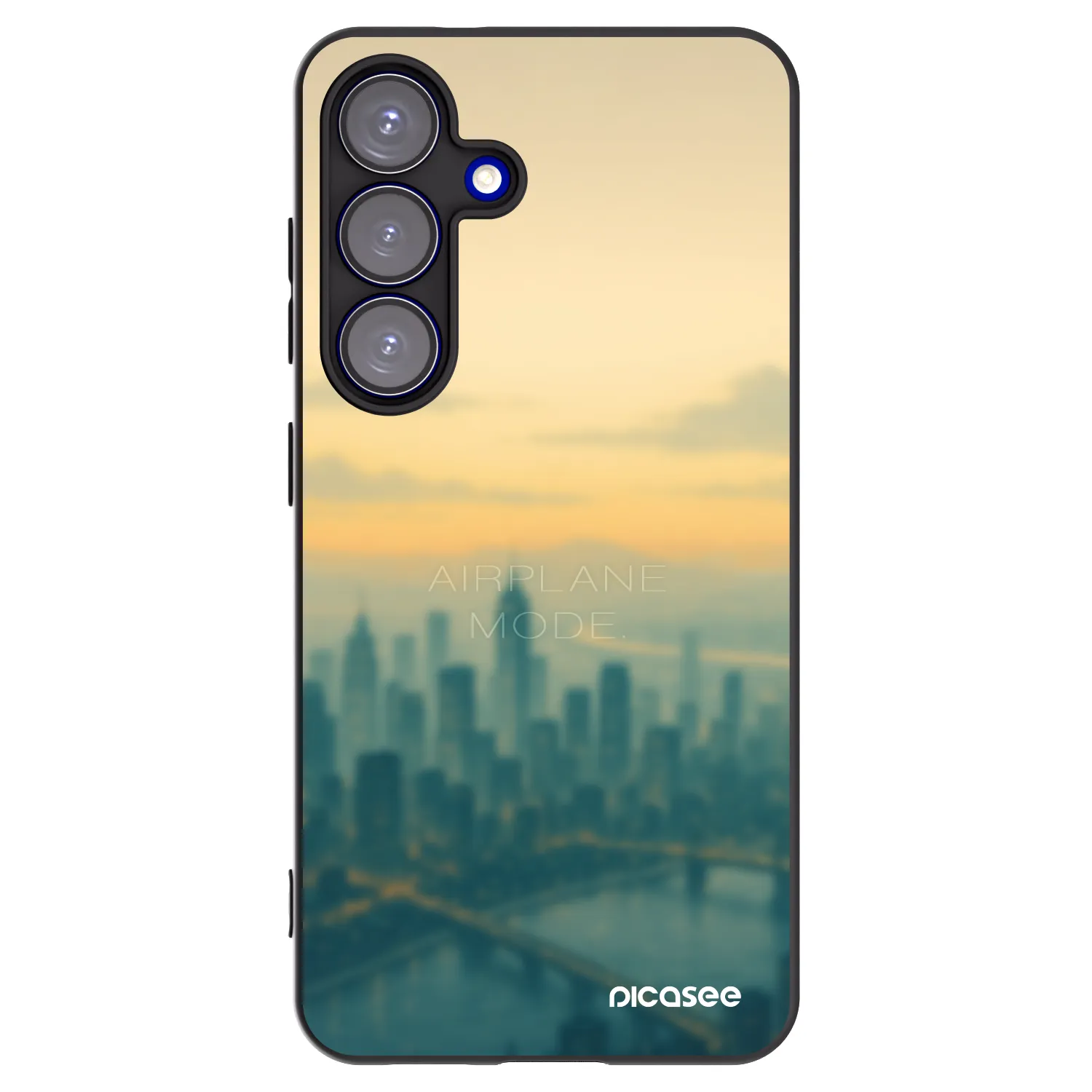 Picasee husă neagră din silicon pentru Samsung Galaxy S25 5G - Airplane mode