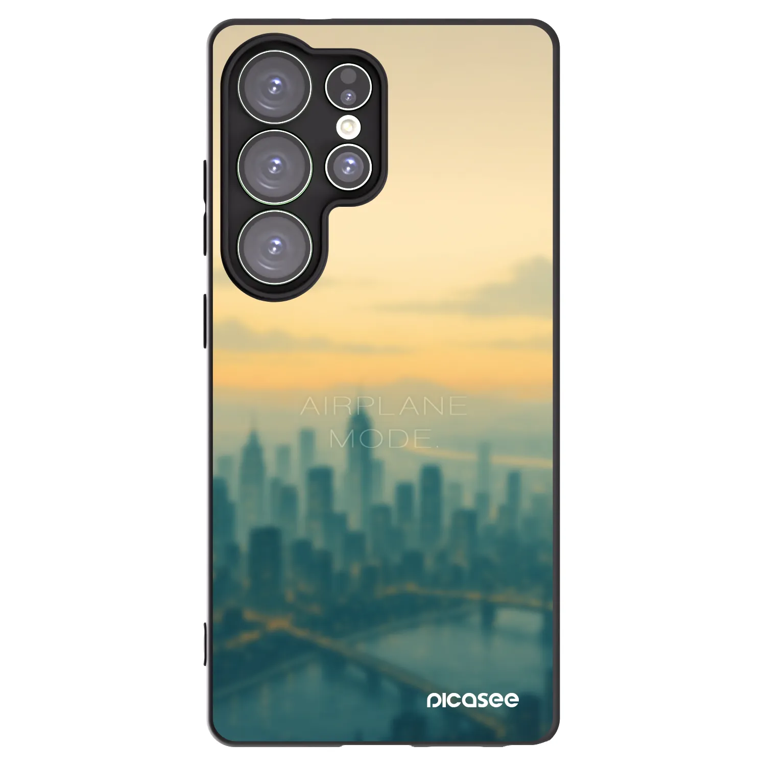 Picasee husă neagră din silicon pentru Samsung Galaxy S25 Ultra 5G - Airplane mode