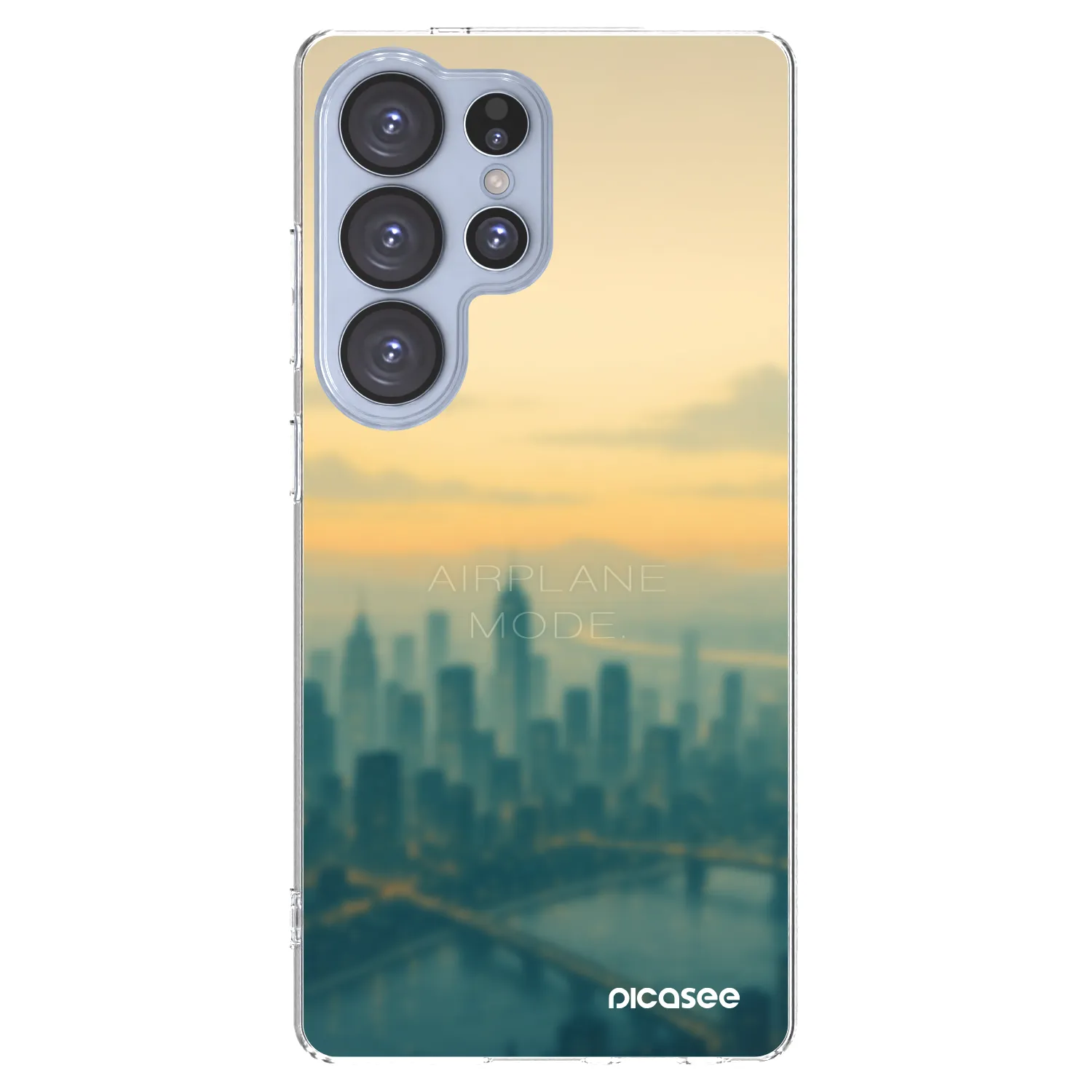 Picasee husă transparentă din silicon pentru Samsung Galaxy S25 Ultra 5G - Airplane mode
