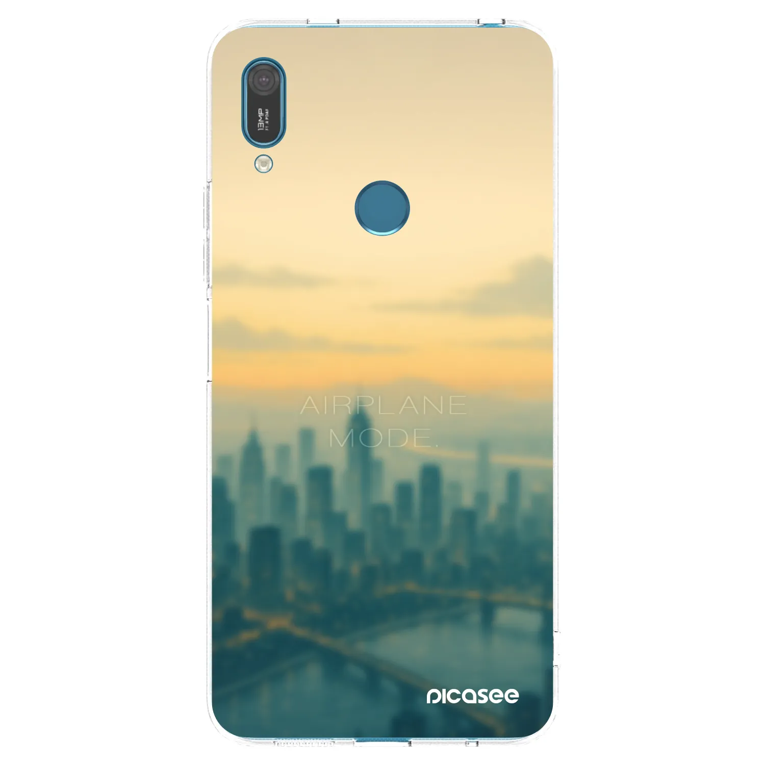 Picasee husă transparentă din silicon pentru Huawei Y7 2019 - Airplane mode