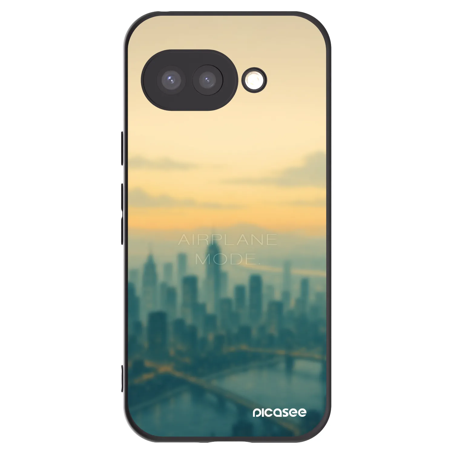 Picasee husă neagră din silicon pentru Google Pixel 9a - Airplane mode