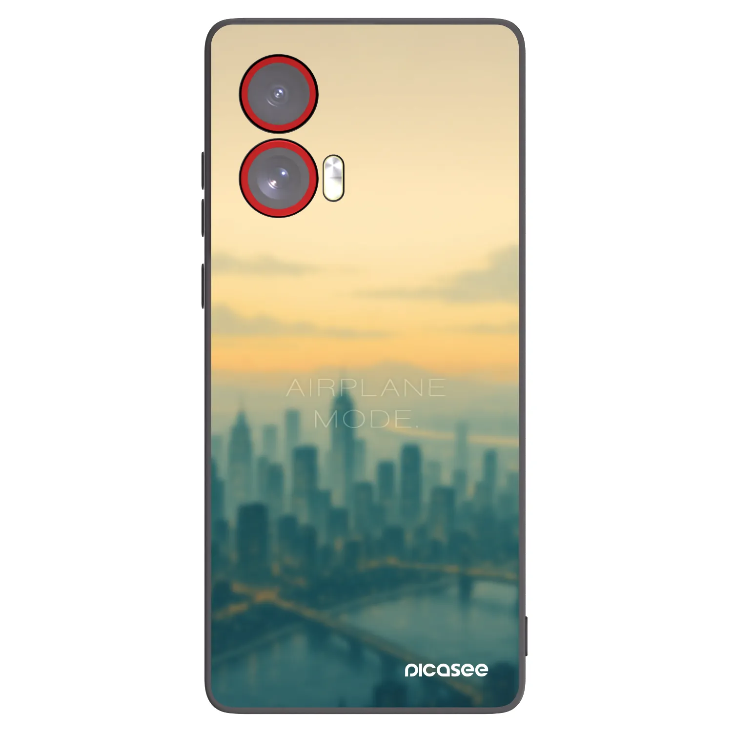 Picasee husă neagră din silicon pentru Motorola Edge 50 Fusion - Airplane mode
