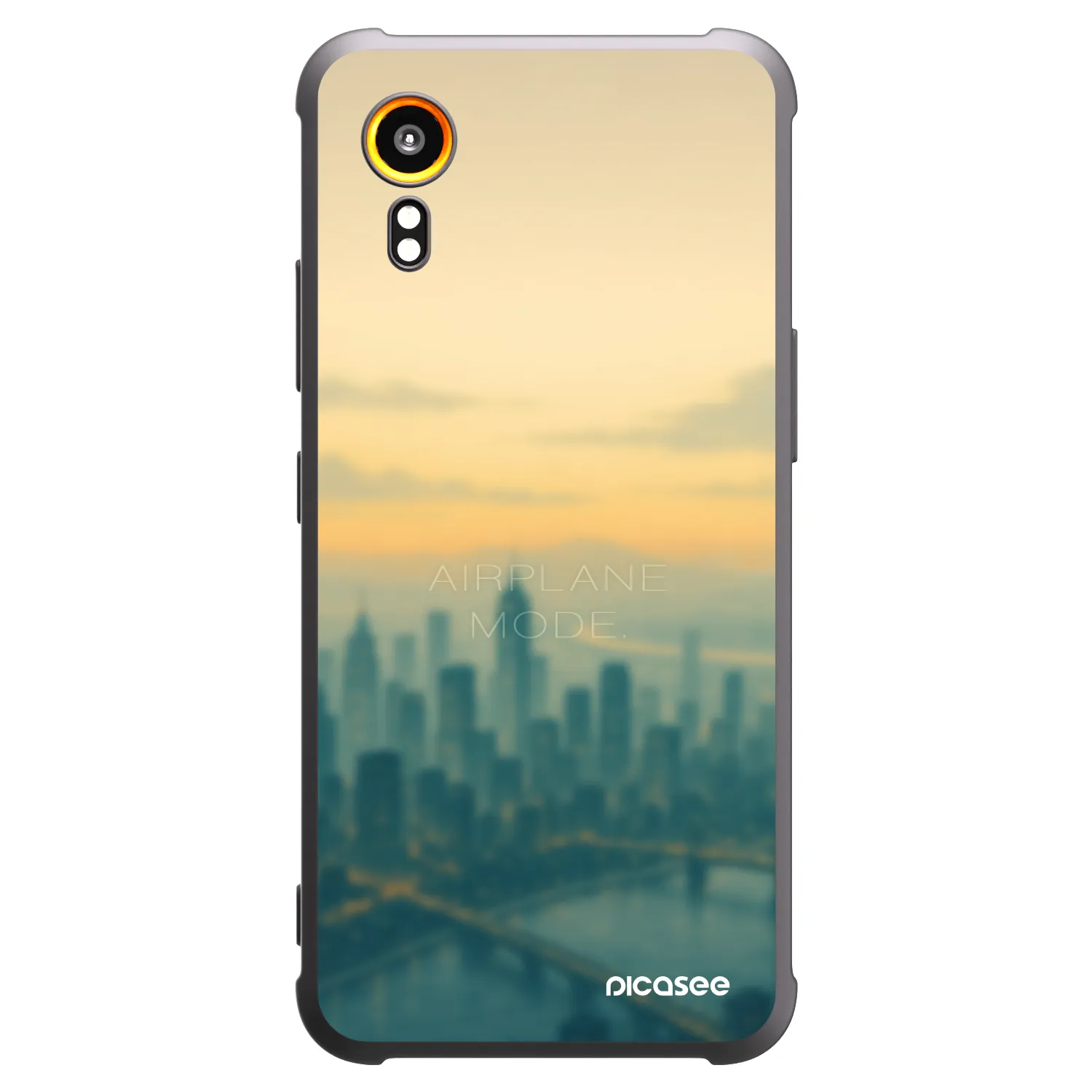 Picasee husă neagră din silicon pentru Samsung Galaxy Xcover 7 - Airplane mode