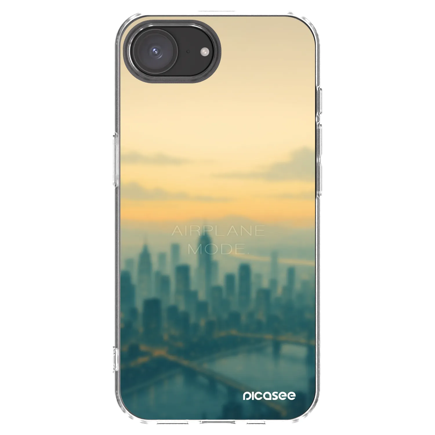 Picasee husă transparentă din silicon pentru Apple iPhone 17e - Airplane mode