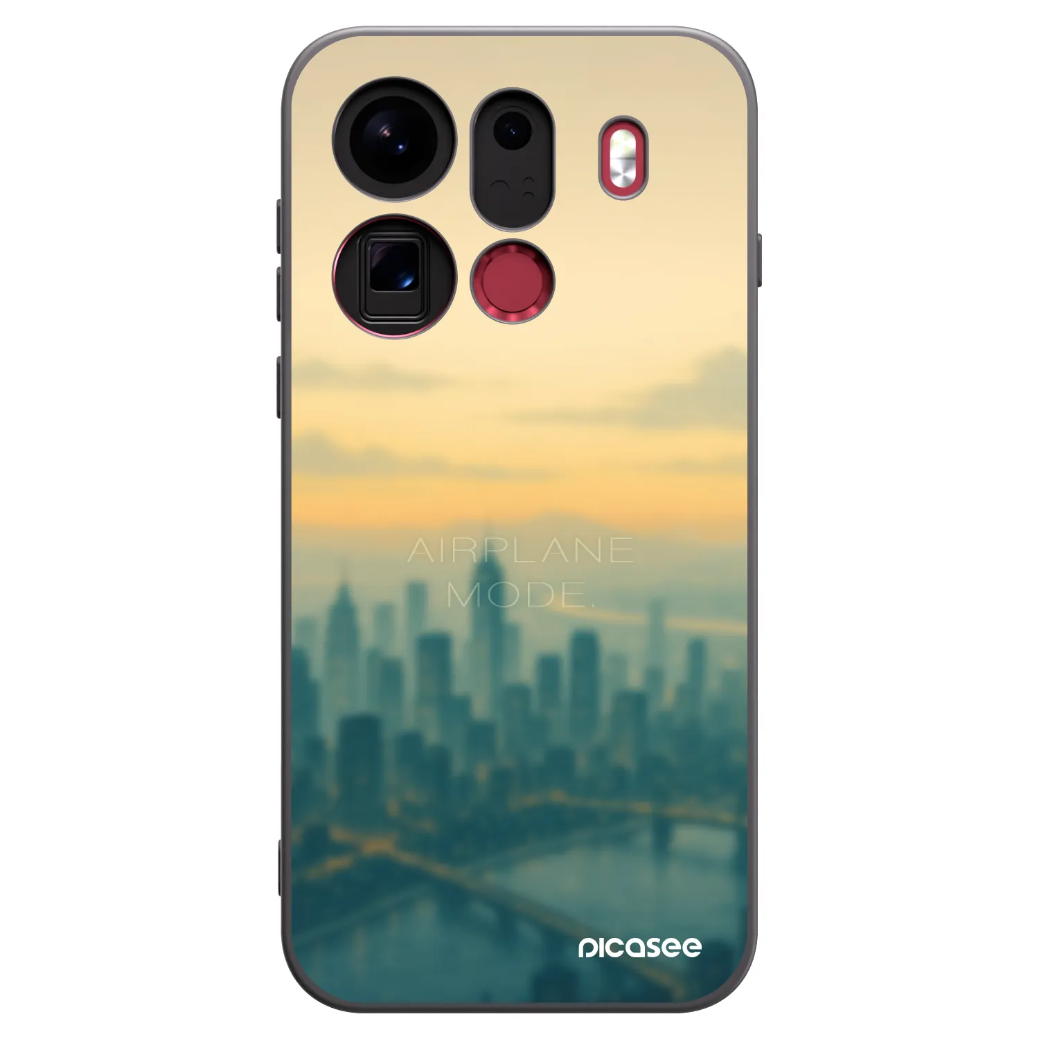 Picasee husă neagră din silicon pentru OPPO Find X9 Pro - Airplane mode