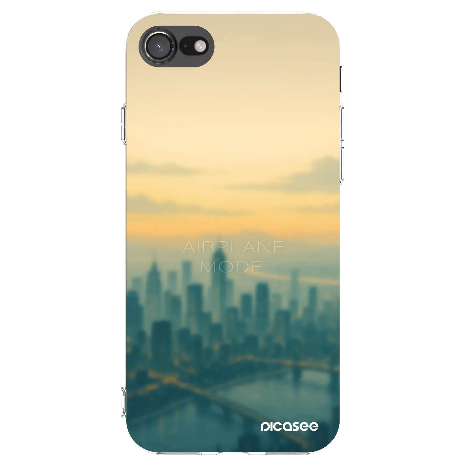 Picasee husă transparentă din silicon pentru Apple iPhone 8 - Airplane mode