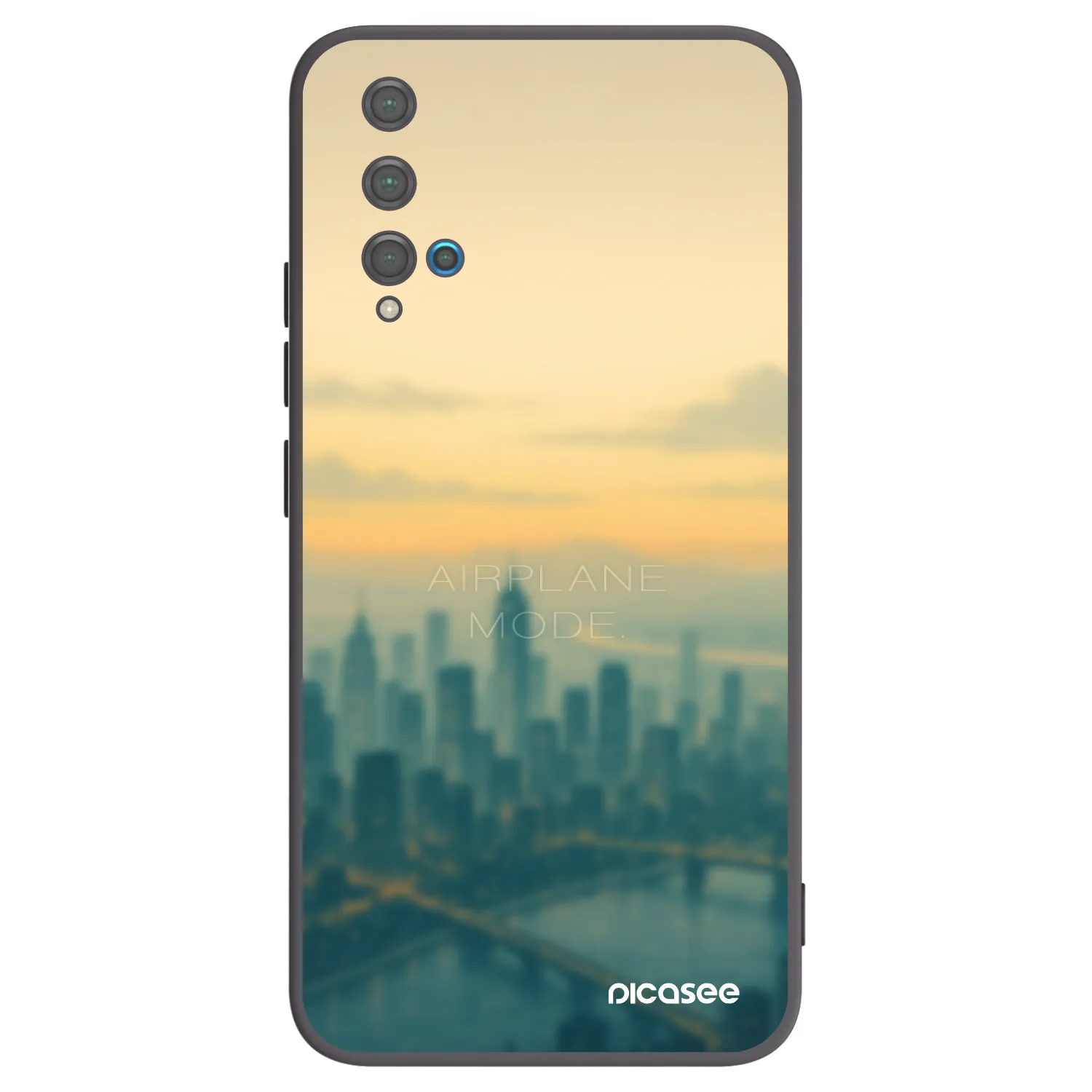 Picasee husă neagră din silicon pentru Huawei Nova 5T - Airplane mode