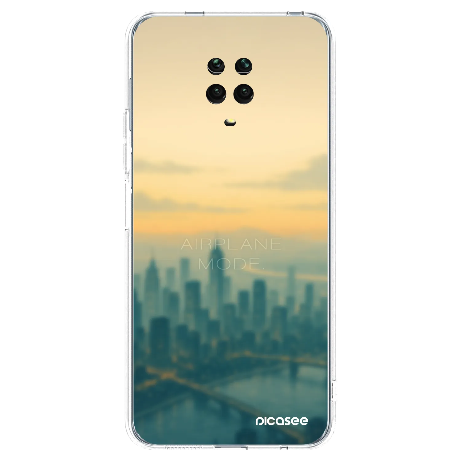 Picasee husă transparentă din silicon pentru Xiaomi Redmi Note 9 Pro - Airplane mode