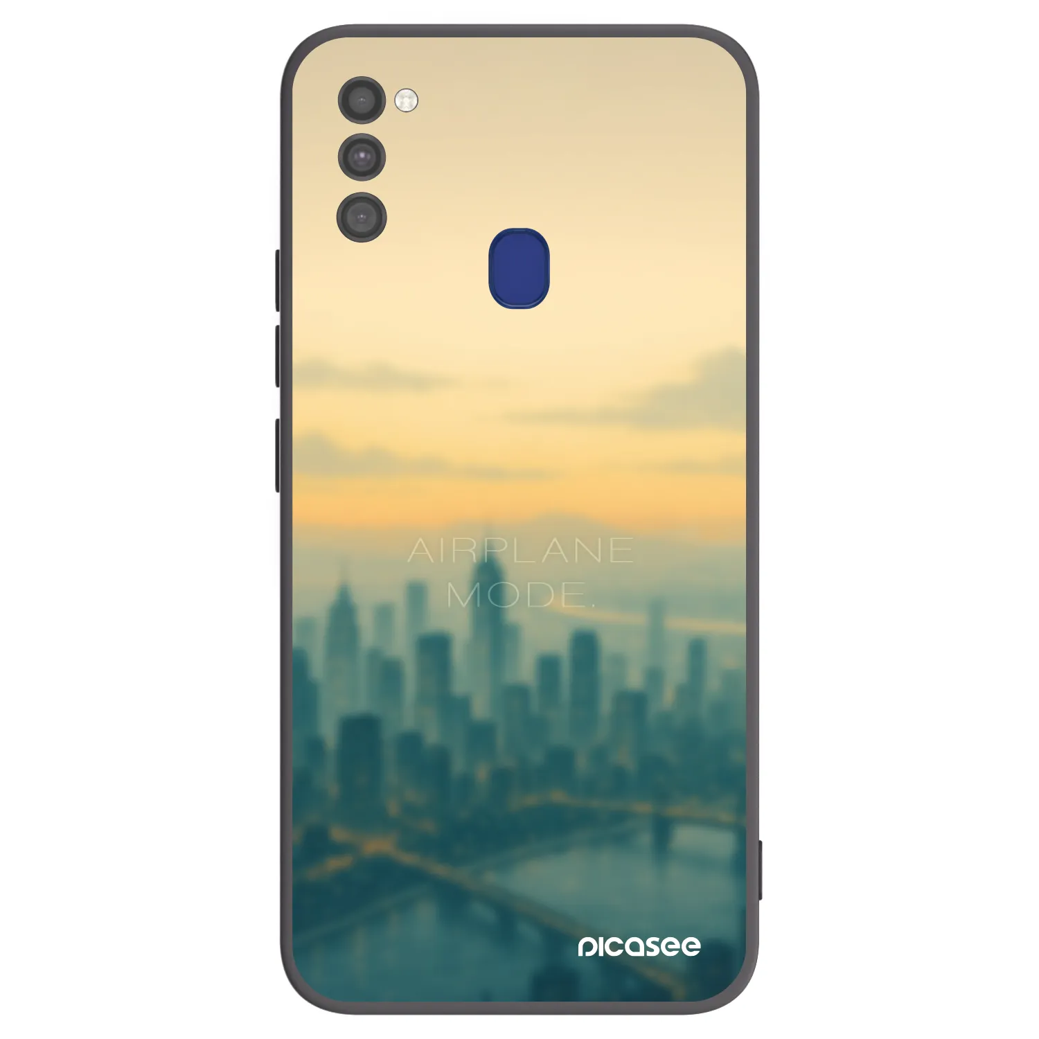 Picasee husă neagră din silicon pentru Samsung Galaxy M21 M215F - Airplane mode