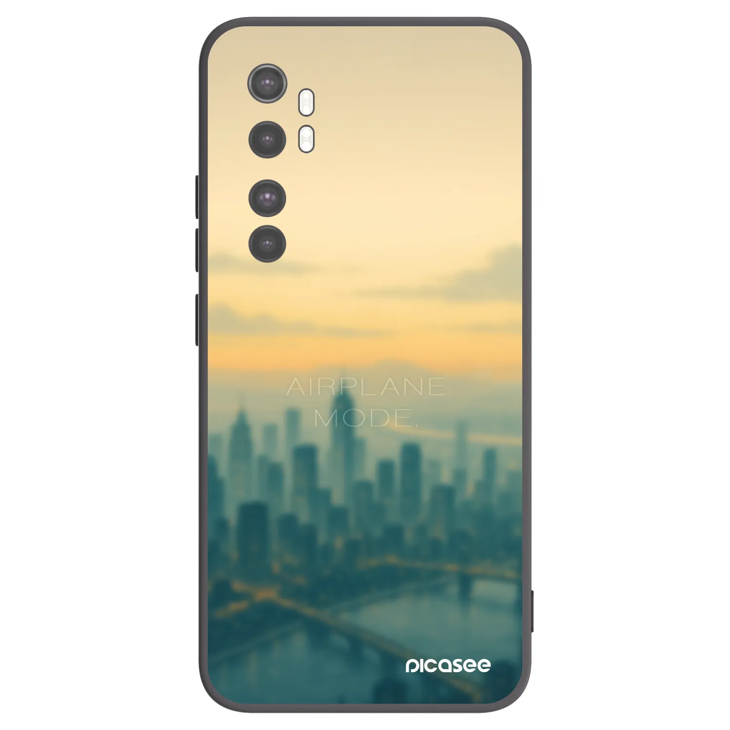 Picasee husă neagră din silicon pentru Xiaomi Mi Note 10 Lite - Airplane mode