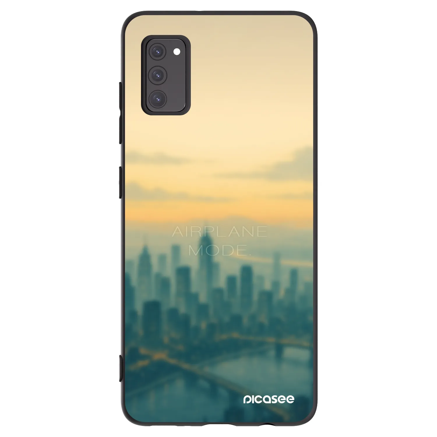Picasee husă neagră din silicon pentru Samsung Galaxy A41 A415F - Airplane mode