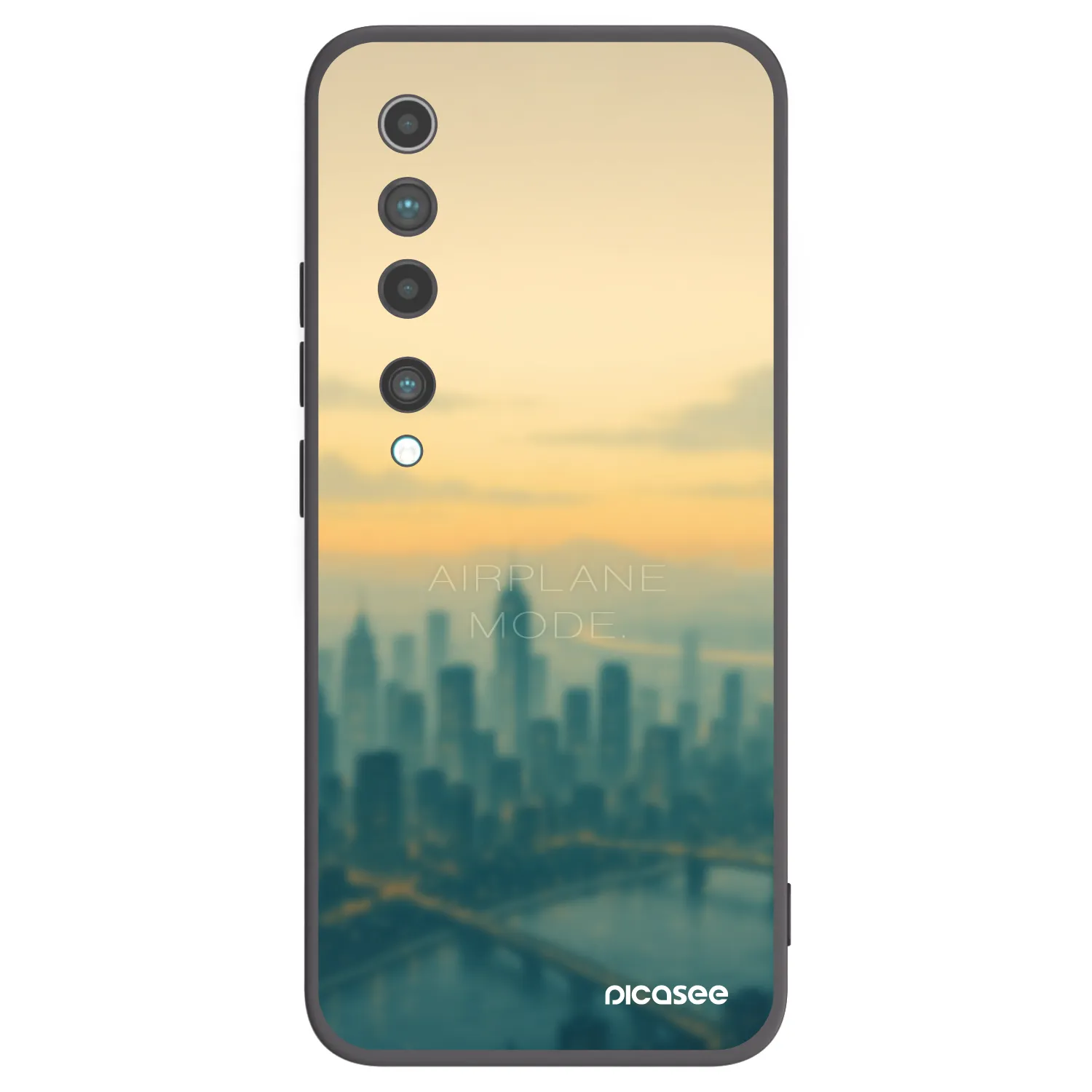 Picasee husă neagră din silicon pentru Xiaomi Mi 10 - Airplane mode