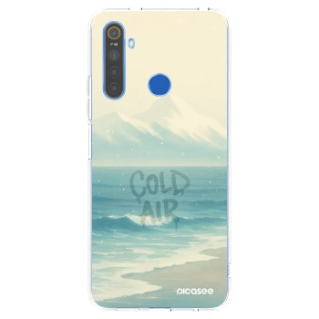 Picasee husă transparentă din silicon pentru Realme 5 - COLD AIR