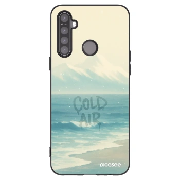 Picasee husă neagră din silicon pentru Realme 5 - COLD AIR