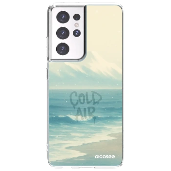 Picasee husă transparentă din silicon pentru Samsung Galaxy S21 Ultra 5G G998B - COLD AIR