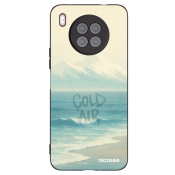 Picasee husă neagră din silicon pentru Huawei Nova 8i - COLD AIR