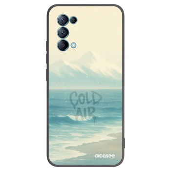 Picasee husă neagră din silicon pentru OPPO Reno 5 5G - COLD AIR