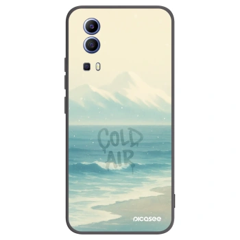 Picasee husă neagră din silicon pentru Vivo Y52 5G - COLD AIR