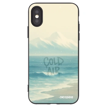 Picasee husă neagră din silicon pentru Apple iPhone X/XS - COLD AIR