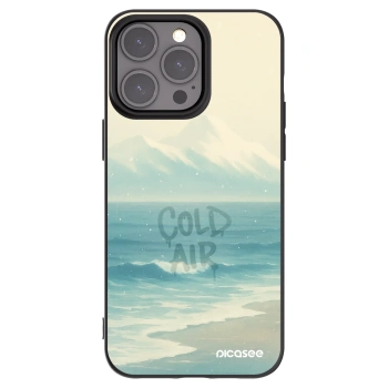 Picasee husă neagră din silicon pentru Apple iPhone 15 Pro Max - COLD AIR