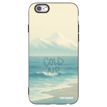 Picasee husă neagră din silicon pentru Apple iPhone 6/6S - COLD AIR
