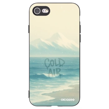 Picasee husă neagră din silicon pentru Apple iPhone 7 - COLD AIR