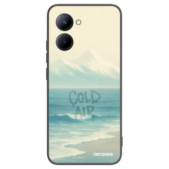 Picasee husă neagră din silicon pentru Realme C33 (2023) - COLD AIR