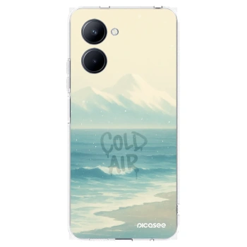 Picasee husă transparentă din silicon pentru Realme C33 (2023) - COLD AIR