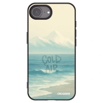 Picasee husă neagră din silicon pentru Apple iPhone 16e - COLD AIR