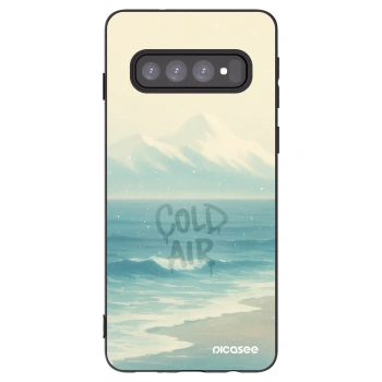 Picasee husă neagră din silicon pentru Samsung Galaxy S10 G973 - COLD AIR