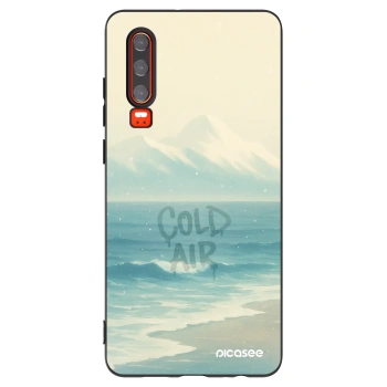 Picasee husă neagră din silicon pentru Huawei P30 - COLD AIR