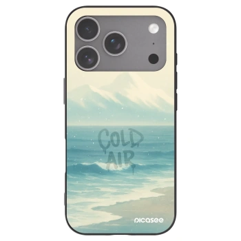 Picasee husă neagră din silicon pentru Apple iPhone 18 Pro - COLD AIR