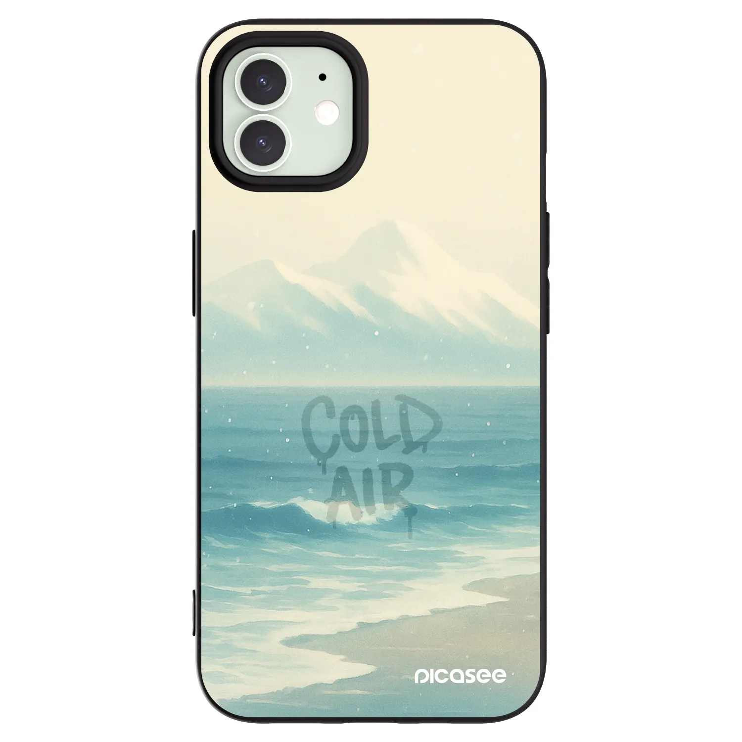 Picasee husă neagră din silicon pentru Apple iPhone 12 Pro - COLD AIR
