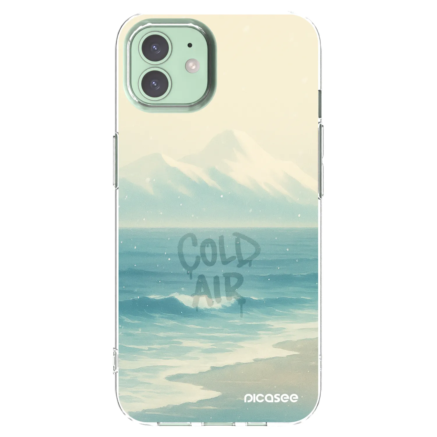 Picasee husă transparentă din silicon pentru Apple iPhone 12 Pro - COLD AIR