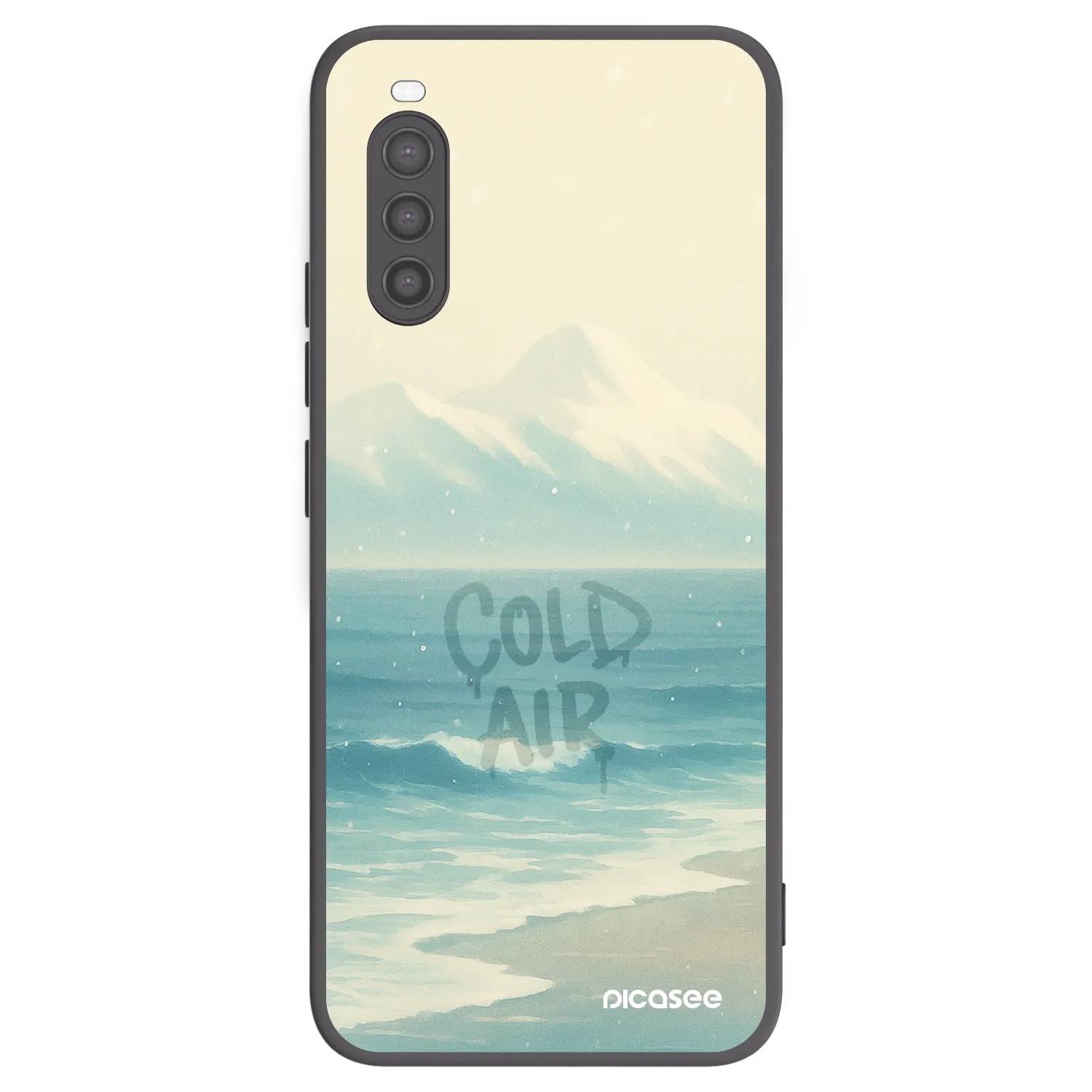 Picasee husă neagră din silicon pentru Sony Xperia 10 II - COLD AIR