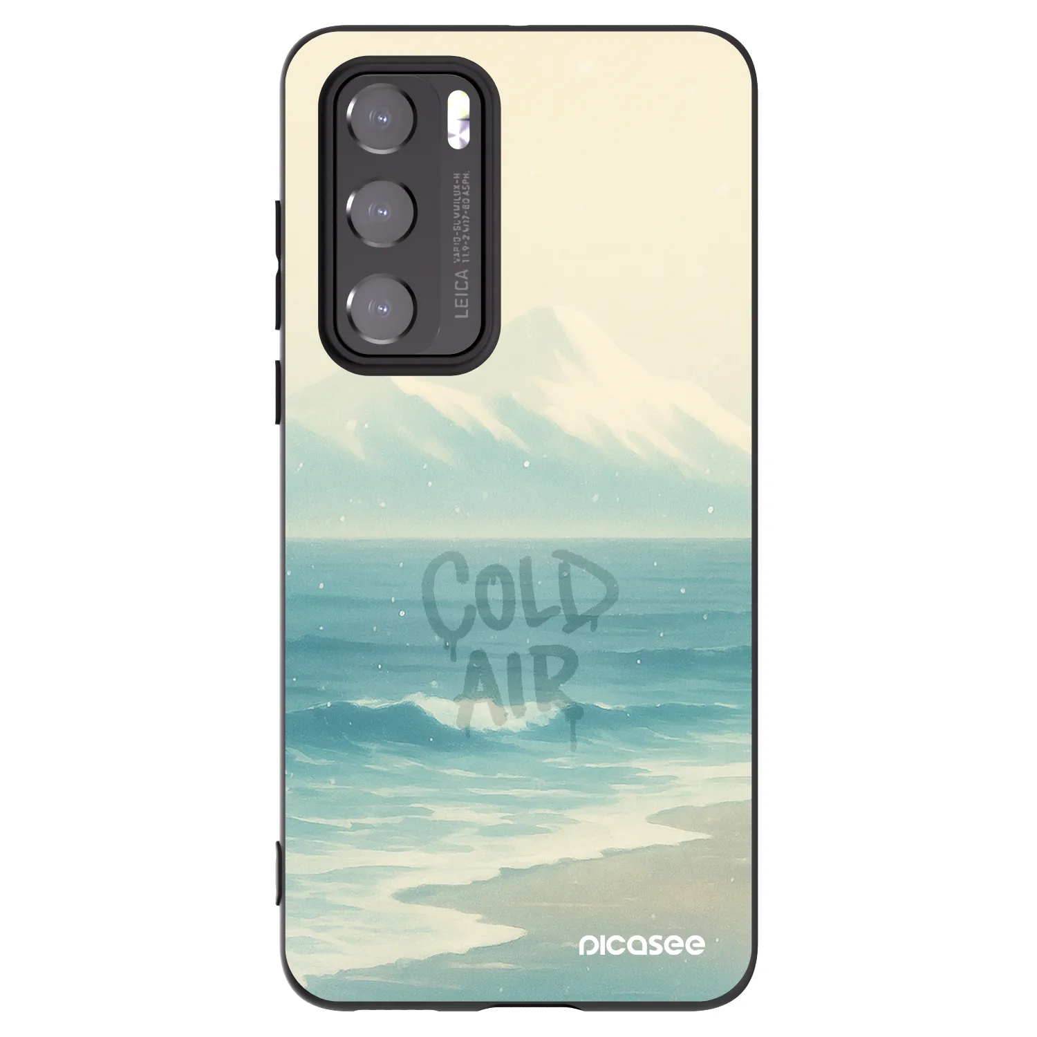 Picasee husă neagră din silicon pentru Huawei P40 - COLD AIR