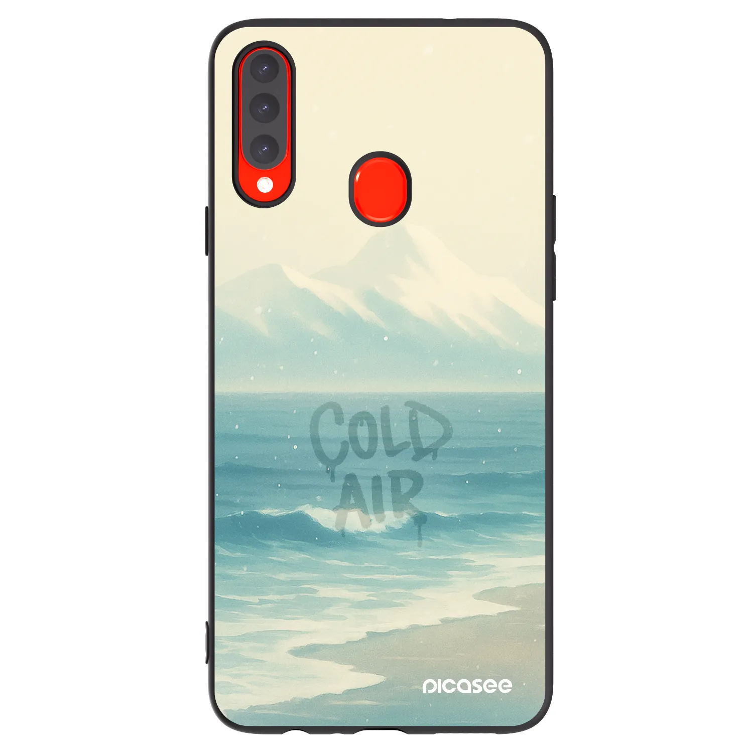 Picasee husă neagră din silicon pentru Samsung Galaxy A20s - COLD AIR