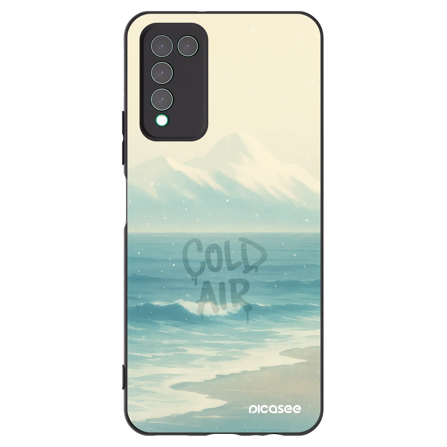 Picasee husă neagră din silicon pentru Honor 10X Lite - COLD AIR